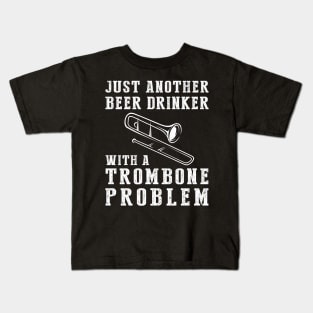 Slide & Sip: A Hilarious Tee for Trombone Beer Enthusiasts! Kids T-Shirt